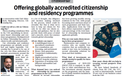 Gulf News – Interview with Citizenship Bay