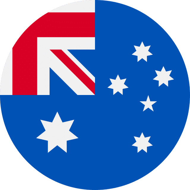 Australia flag icon round.svg - Países livres de vistos de Malta
